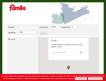 Tablet Screenshot of famila.de